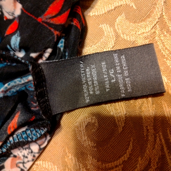 🍒 Exquisite Asian Inspired Floral Keyhole Mandarin Collar Dress Top - LJ - Picture 15 of 15